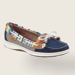 Sperry Serape Trimmed Angelfish Boat Shoes